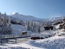 la vue en hiver depuis notre location de vacances à Valmorel