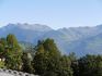 la vue en été depuis notre appartement en location à Valmorel par un particulier