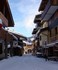 La rue du Bourg à Valmorel en hiver